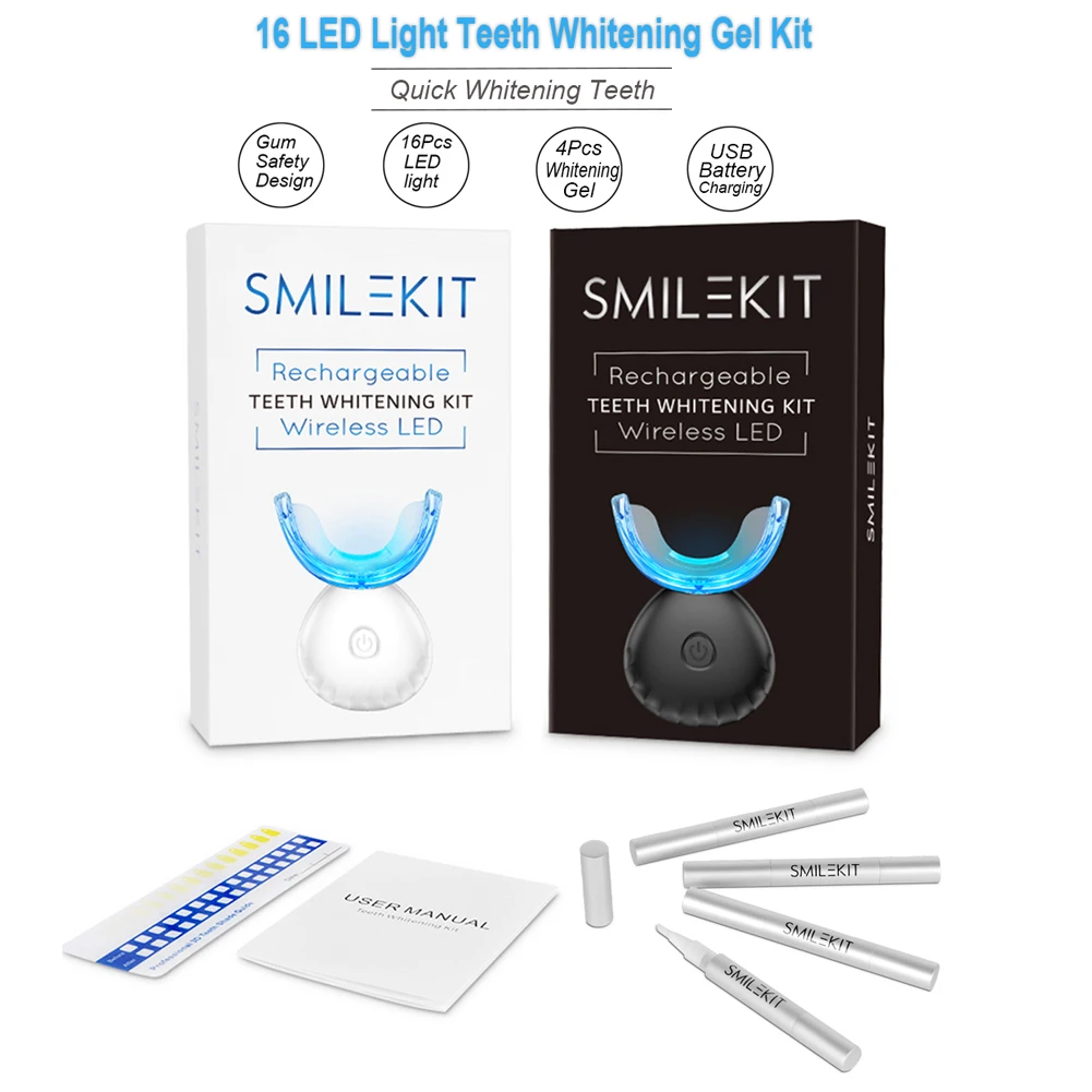 치과 치아 미백 키트 미니 16 LED 콜드 라이트 3 - Teeth Whitening Pens 리뷰 및 가격