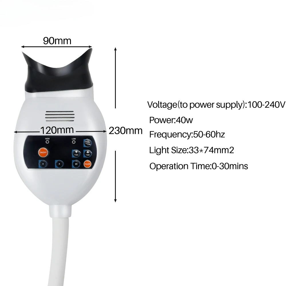 조절 가능한 3색 LED 치아 미백 촉진기 치과용 냉광 - Teeth Whitening (Bleaching) 리뷰 및 가격